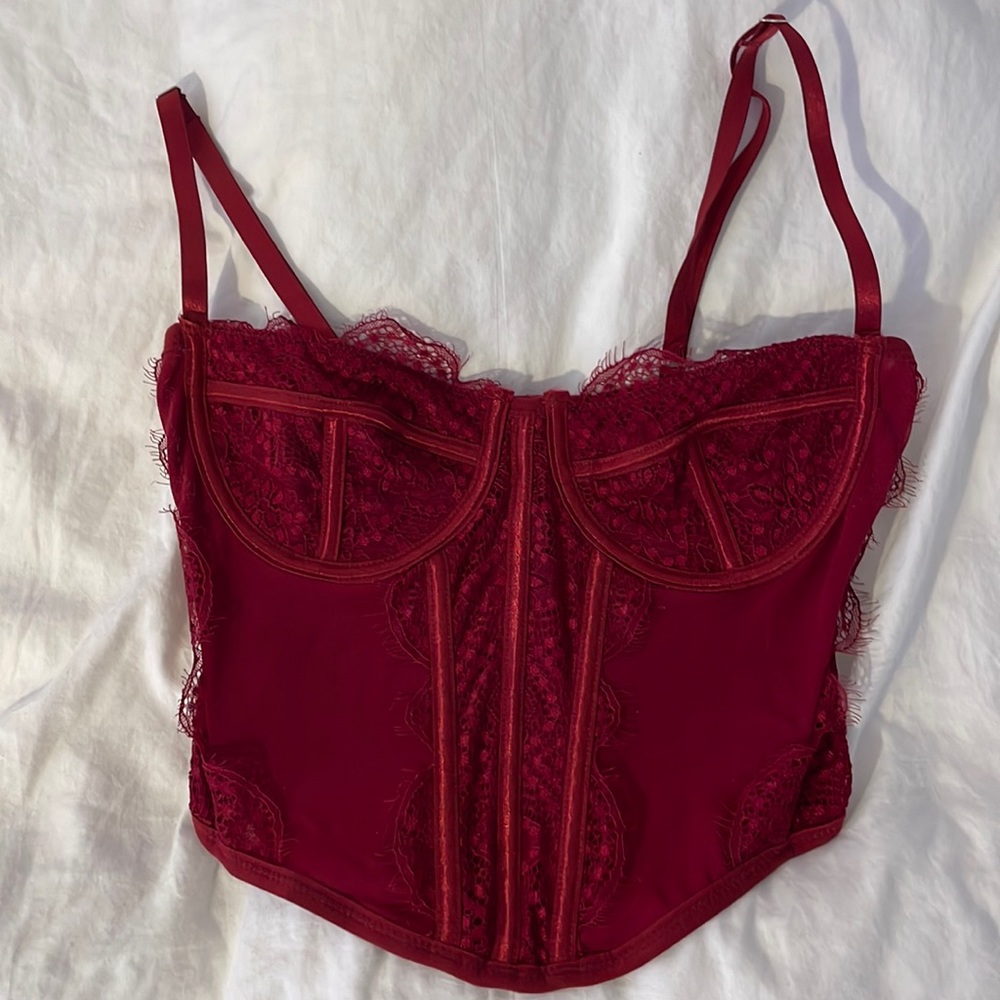 red corset from princess polly